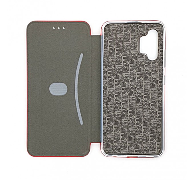 Чехол-книга Fashion Case Samsung Galaxy A32 4G с силиконовым основанием и магнитом, красный