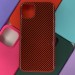 Задняя крышка iPhone 11 под карбон, красный