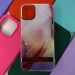 Силиконовый чехол iPhone 11 Marbel Case, под мрамор,розово-сиреневая