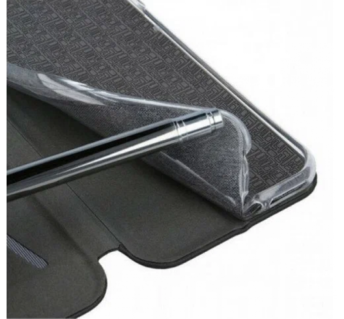 Чехол-книга Fashion Case Huawei Honor P30 Pro с силиконовым основанием и магнитом, черный