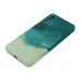 Силиконовый чехол Redmi 9T Silicone Cover "Краски Акварель" зеленый