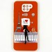 Силиконовый чехол Redmi Note 9 красочный рисунок девушка с табличкой