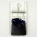 Силиконовый чехол Redmi 9 прозрачный борт, синяя машина
