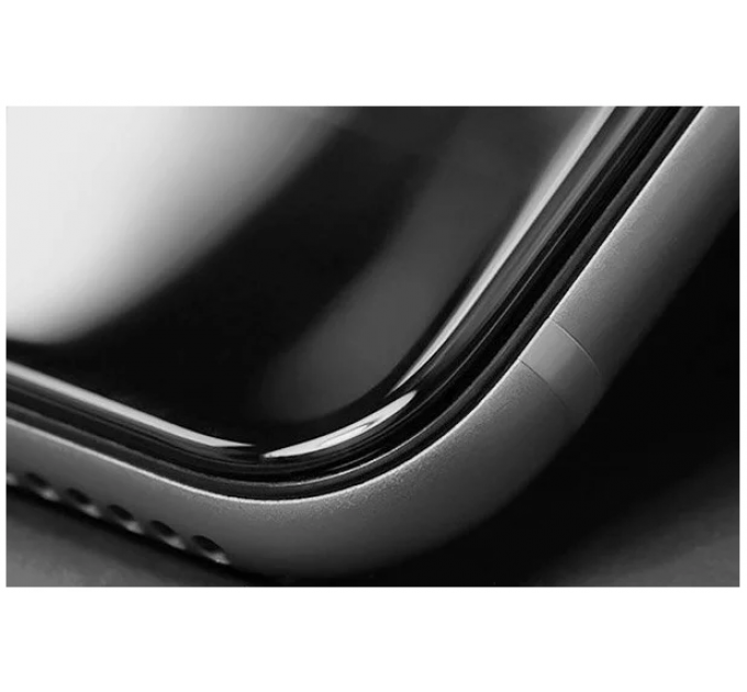 Защитное стекло "антишпион" iPhone 14 Pro Max черная рамка