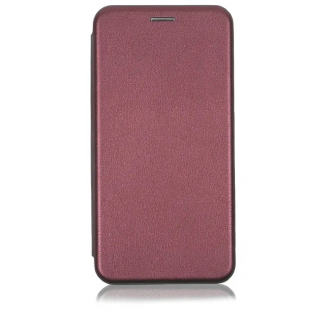 Чехол-книга Fashion Case Huawei Honor X5 с силиконовым основанием и магнитом, ,бордовый