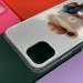 Задняя крышка Iphone 11 красочный винил, прозрачный борт, крутой мишка BBH