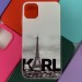 Задняя крышка Iphone 11 красочный винил, прозрачный борт, эйфелевая башня KARL