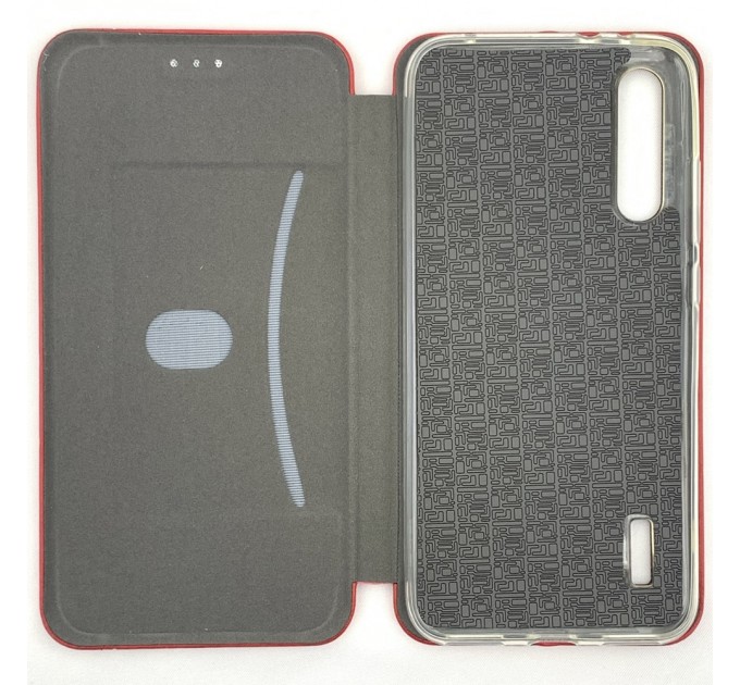 Чехол-книга Fashion Case Xiaomi Mi A3 с силиконовым основанием и магнитом, красная