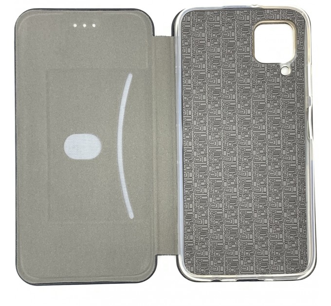 Чехол-книга Fashion Case Huawei P40 lite с силиконовым основанием и магнитом, черный