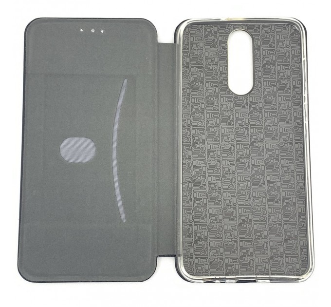 Чехол-книга Fashion Case Huawei Nova 2i с силиконовым основанием и магнитом, черный