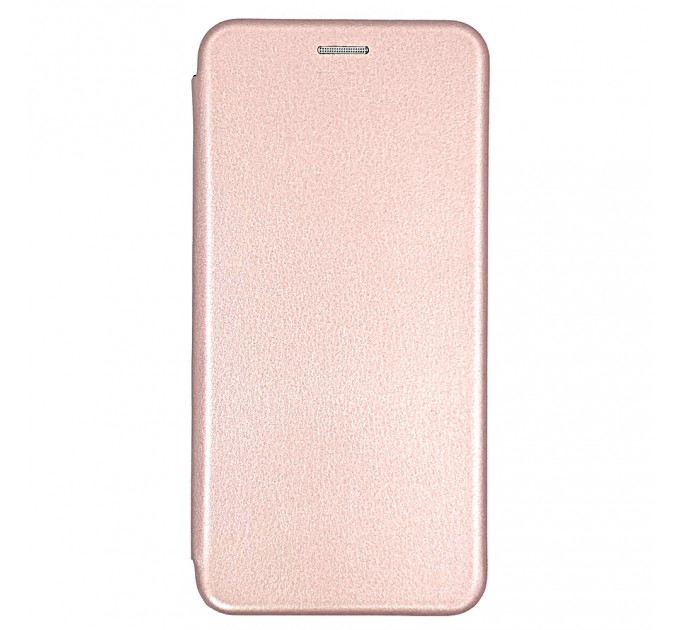 Чехол-книга Fashion Case Huawei Honor 9 Lite с силиконовым основанием и магнитом, розовое-золото