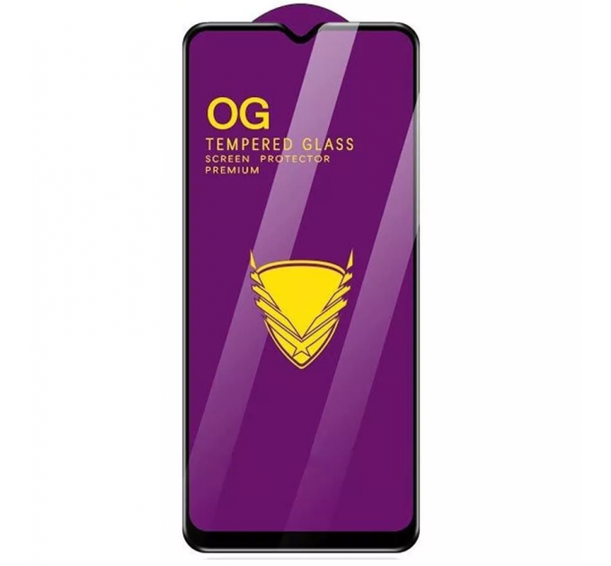 Защитное стекло OG Premium Honor 8A/8A Pro/8A Prime/Play 8A/Huawei Y6s/Y6 (2019)/Y6 Prime (2019) черная рамка