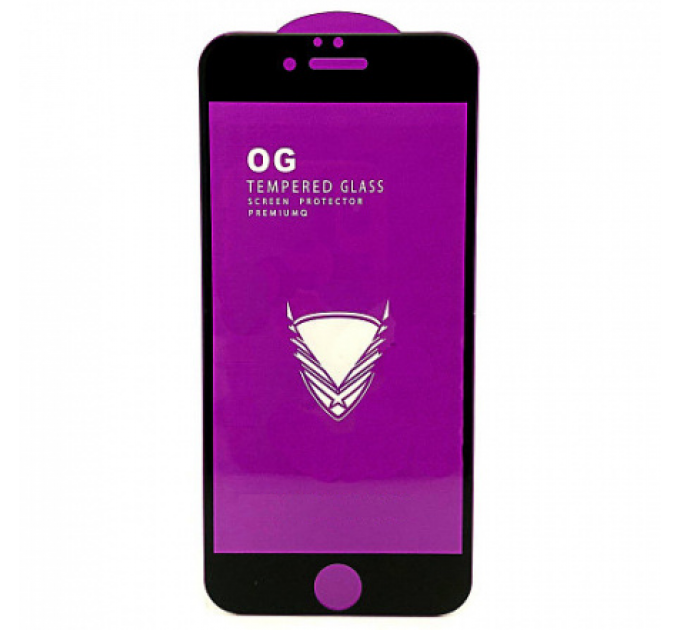 Защитное стекло OG Premium iPhone 6 Plus/6S Plus черная рамка