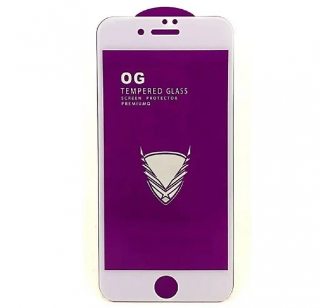 Защитное стекло OG Premium iPhone 6 Plus/6S Plus белая рамка