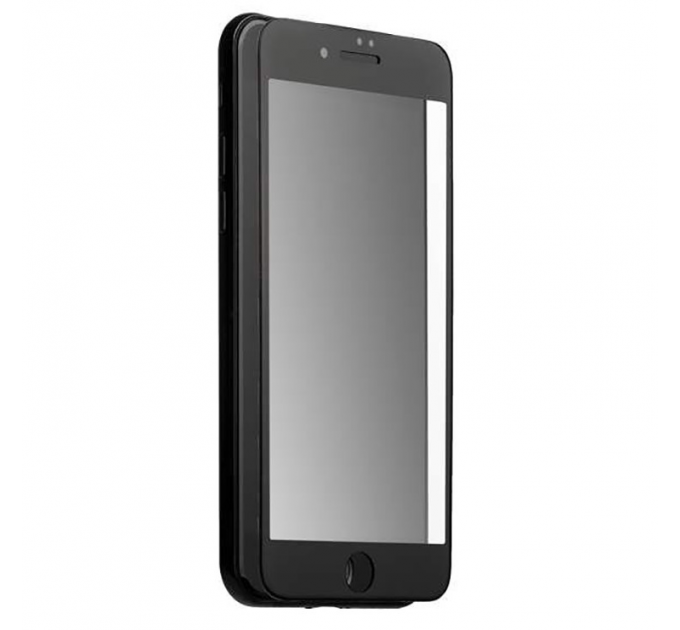 Защитное стекло матовое Full Glue iPhone 6/6S черная рамка