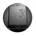Защитное стекло "антишпион" iPhone 7/8/SE 2020 черная рамка