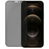 Защитное стекло "антишпион" iPhone 12/12 Pro черная рамка