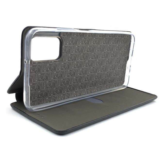 Чехол-книга Fashion Case Samsung Galaxy A03s с силиконовым основанием и магнитом, черная